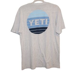 YETI Men's Gray Graphic T-Shirt